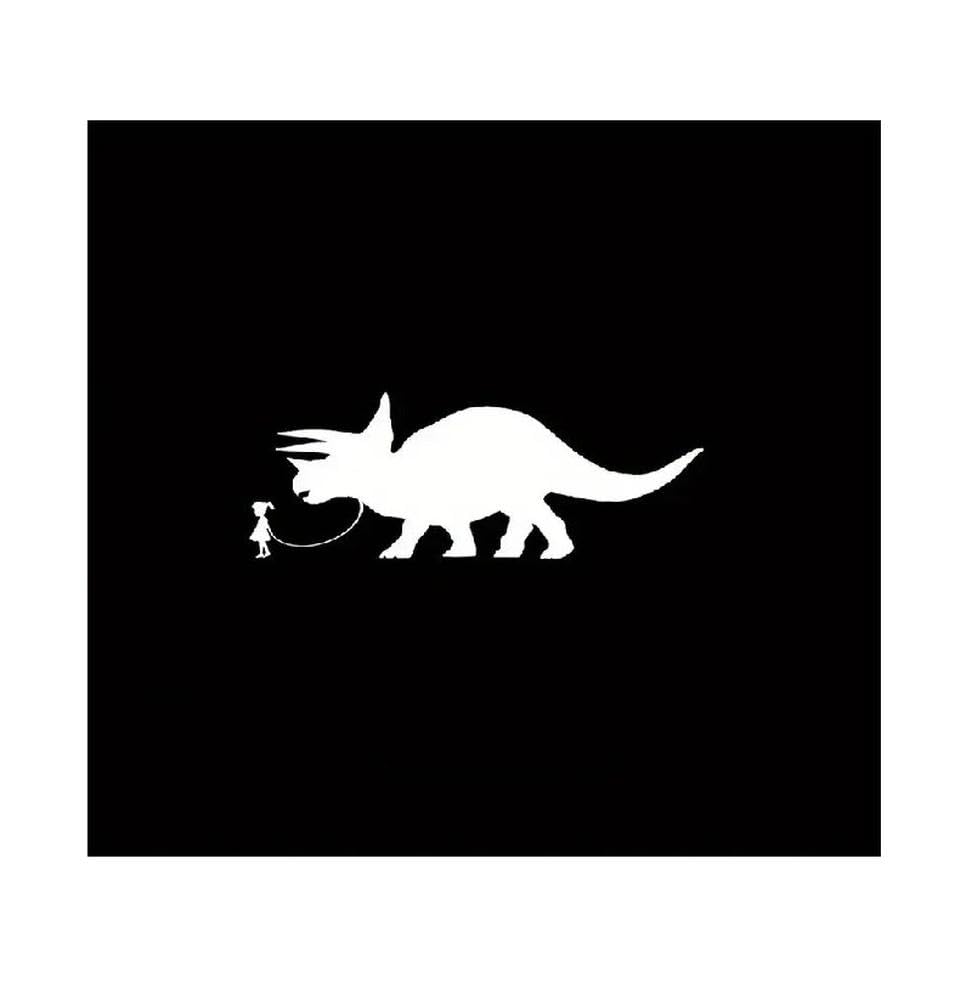 Holding A Triceratops Car Stickers for Laptop Water Bottle Car Truck Van SUV Motorcycle Vehicle Paint Window Wall