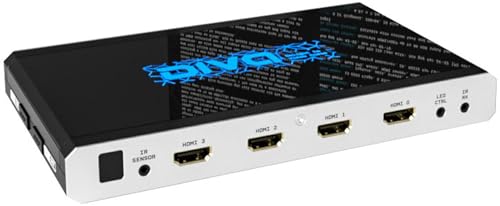 HDFury Diva HDF0140 - Sélecteur et extenseur matriciels 4K HDMI 4x3 4K HDR HDR Signaux en boucle et signaux haut de gamme à 18 Gbps / 600 MHz