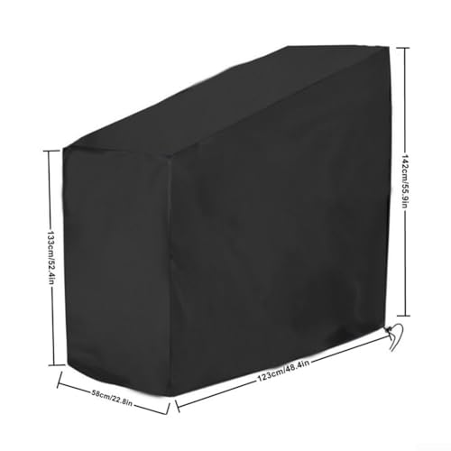Funda impermeable para bicicleta estática de tela Oxford con bolsa de transporte 4