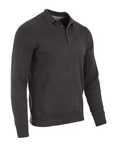 ZIMEGO Men's Quarter Zip Up Mock Turtle Neck Polo Pullover Sweater Casual Outfit4