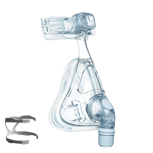 Full Face CPAP Mask, TMS Comfort Series Nasal CPAP MASK, CPAP Masks Full Set with Headstrap, Frame, Elbow and Cushion, Strong Sealing Performance