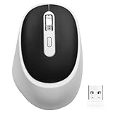 TEZER Wireless Mouse for Laptop, 2.4G Portable Computer Mouse, Ergonomic Design, USB Receiver, for Laptop, PC, Computer, Chromebook, Notebook,