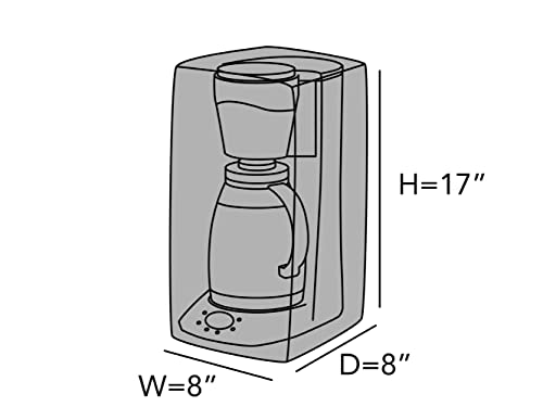 Image of Covermates Coffee Maker Cover, 8 inchW x 8 inchD x 17 inchH, Cream