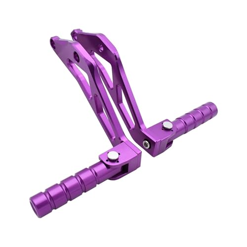 バイク ステップペダル サーロン ライト用 蜂 X/S/L1E用 セグウェイX260用 X160用 電動バイク用 CNC用 リアフットペグ ペダルブラケット パッセンジャーフットレスト(Purple)