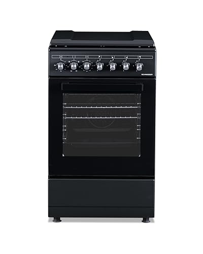 Schneider SCCG54C-BM - Cuisinière gaz Black mat