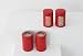 Brabantia Bote con Mirilla, Acero Inoxidable, Rojo pasión, centimeters