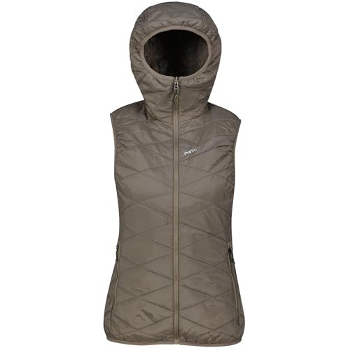 Gilet en duvet chaud femme Meru Ithari couleur marron taille XL