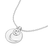 EMF Harmony Charm Necklace, Beautiful Pendant, Silver Rhodium-Plated With Adjustable 18” Chain - Stylish & Functional