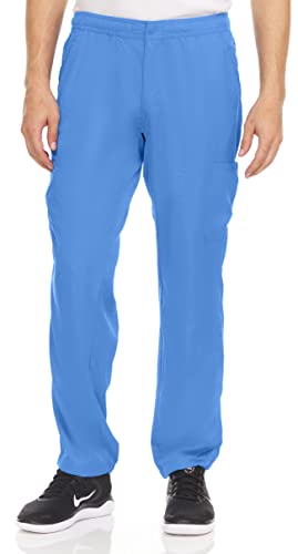 MediChic Men's Scrubs Stretch Semi Jogger Pants with 7 Pockets in Over 8 Colors Ceil