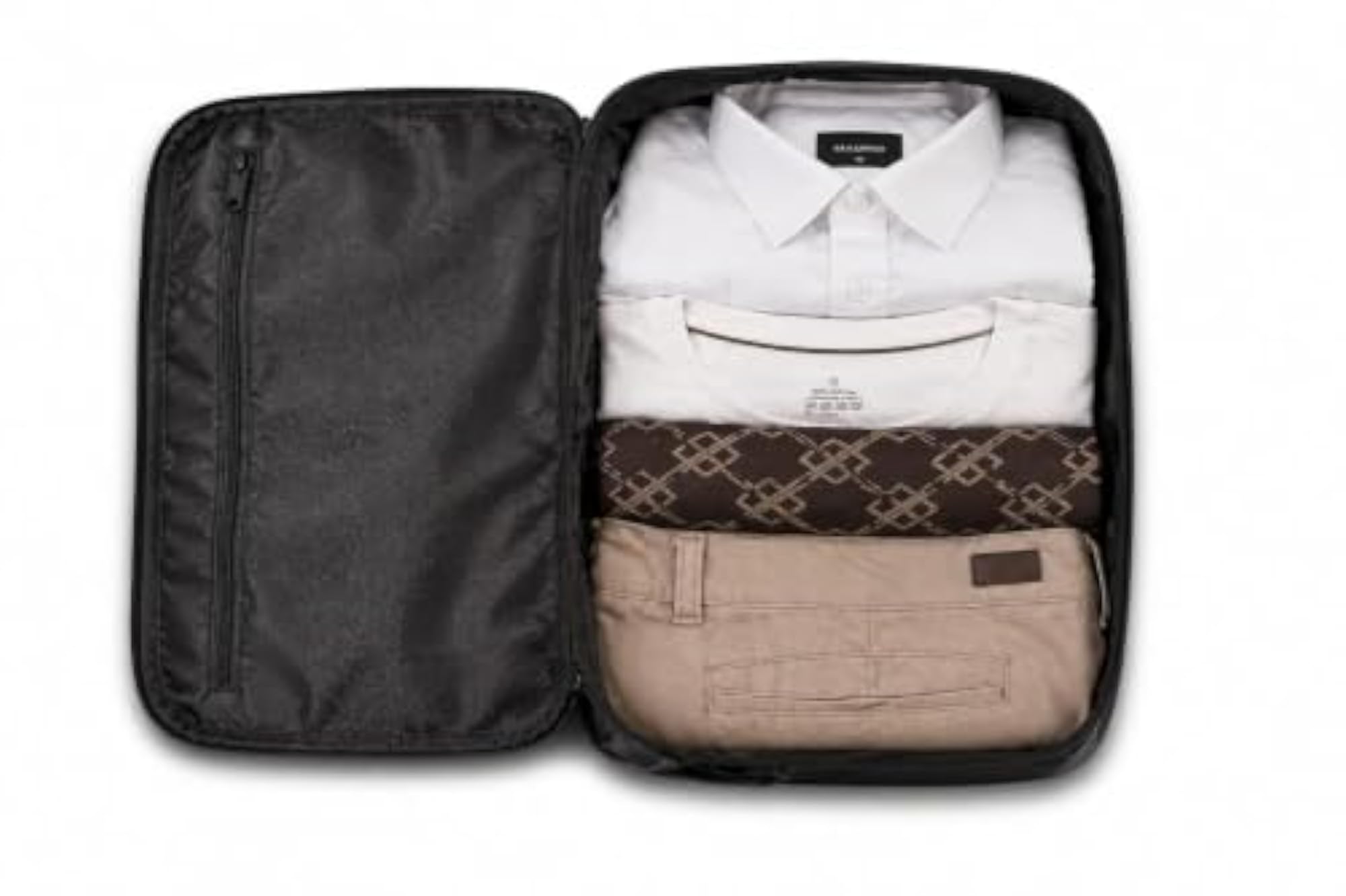 Premium Quilted Black Nylon Travel Organizer Bag