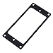 2PCS Share Goo Metal Flat Humbucker Cover Electric Guitar Pickup Frame Mounting Ring with Screws (Black)