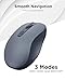 Lenovo Bluetooth Silent Mouse (WL300) - 5 Button Computer Mouse with Silent Left & Right Click – Sculpted Grip, Microsoft Swift Pair, Up to 1600 DPI (Grey)