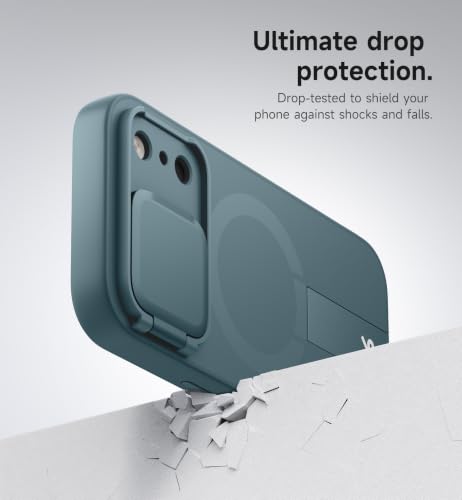 Image of SURITCH for iPhone 18 Pro Case for MagSafe, Camera Cover, Lake Green