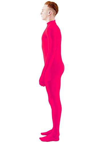 Image of Ensnovo Mens Mock Neck Full Body Unitard Spandex Zentai Suits Costumes