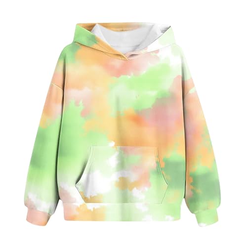Girls Trendy Tie Dye Hoodie Sweatshirts Kids Dressy Casual Preppy Outfits Hooded Pullover Cute Hoodies for Teen Girls2