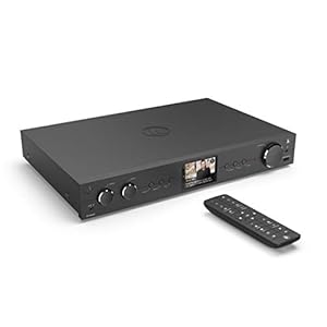 Hama DIT2105SBTX HiFi-tuner internetradio, DAB/DAB+, bluetooth, met internetradio, digitale radio/FM, WLAN, stereo-ontvanger, Spotify/Amazon Music, afstandsbediening, USB/AUX, wekker, zwart