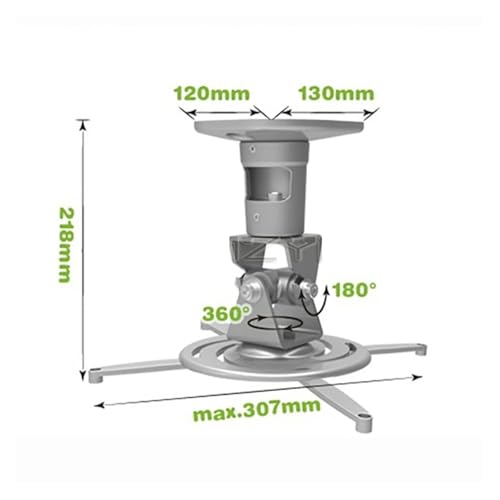 Support plafond pour projecteur inclinable pour ajuster une image trapézoïdale cintre pr01 - 4