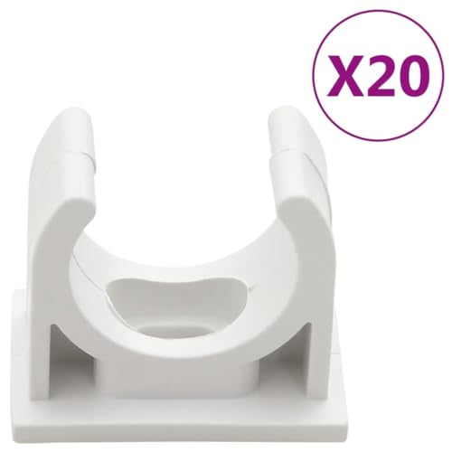 Cubierta blanca para cables de PVC con 10 canales y clips para gestión de cables y canalización en pared, piso o techo miniatura 4