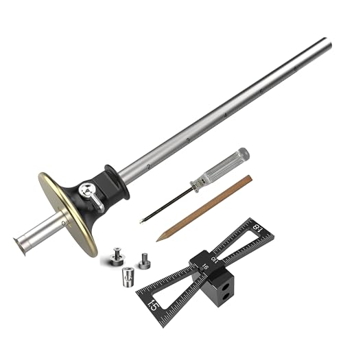 YOSELIN Dovetail Jig Wheel Marking Gauge Tool Set Include1 Bearing Wheel Cutter for Soft Wood 1 Locked Wheel Cutter for Hardwood 1 Woodworking Pencil 1 Separate Dovetail marking gauges