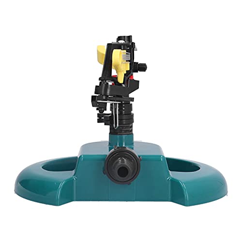 LUCKDANO Rociadores para Patio, Rociador de Césped de Rociador Oscilante con de Riego de Césped Rotativo de Base Redonda para Cobertura de área Grande, y Jardín