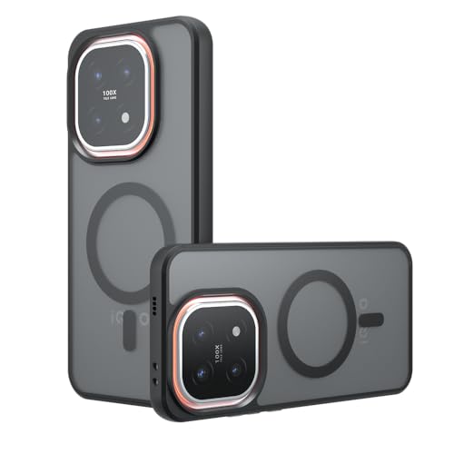 X}zP[X Ή@ for Vivo iQOO 15,Ή@ for MagSafe,CՌh~[TPU+PCobNv[]2in1Jo[ Black