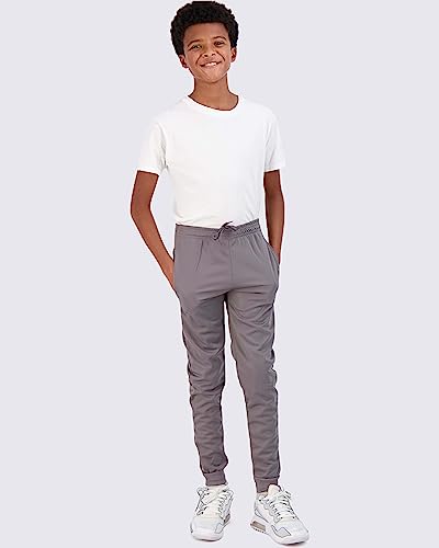 Real Essentials 3 Pack: Boys Joggers with Pockets – Boys Sweatpants Athletic Jogger Pants for Kids (Sizes 4–18) 5