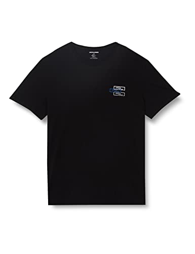 JACK&JONES PLUS Jcospace Logo tee SS Crew Neck Fst Pls Camiseta, Negro, 4XL para Hombre Cover