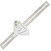 TOSSPER Triangular Level Ruler, Multi-Function Stainless Steel Woodworking Combination Square Angle