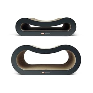 TTCAT Cat Scratching Pad, 2 in 1 Corrugated Cardboard Cat Scratcher Lounge for Indoor Cats, Durable Cat Scratching Board Reversible with Catnip for Furniture Protection.