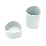 Silhouette Space Pencil and Stuff Cup Desk Accessory, Pack of 2, White