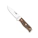 Cudeman Cuchillo 120-W MT-5 Hoja de Acero Inoxidable Böhler N-695 de 11 cm empuñadura de micarta Naranja y Negra de 11,5 cm Funda de Cuero para Caza, Pesca, Supervivencia y bushcraft + Portabotellas