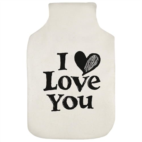 'I Love You with Heart' Hot Water Bottle Cover (HW00038528)