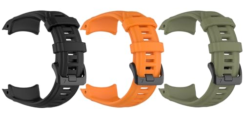 for GARMINガーミン Instinct 3 50mm バンド ベルト 3点セット 交換バンド シリコン 替えベルト ストラップ 互換品 アクセサリー (Type-C