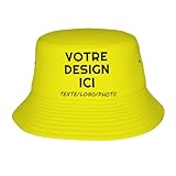 Taille du produit : Le tour de tête du Bob personnalisé est de 22-22,8 pouces / 56-58 cm, la visière mesure 2,7 pouces / 7 cm et la couronne mesure 3,2 pouces / 8 cm. Une taille convient à la plupart des têtes d’adultes et d’adolescents. Ce chapeau de soleil est parfait pour les femmes, les hommes et les adolescents. Prenez ce magnifique casquette unisexe et complétez votre tenue quotidienne.
