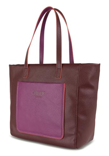 Oilily sac shopper Steffi bordeaux pour le bureau et les sorties