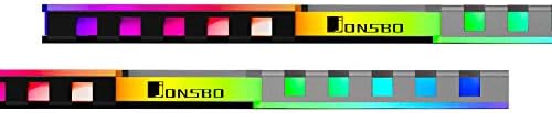 ELECTROPRIME Jonsbo Nc-2 2Pcs Desktop Ram Heatsink Cooler Shell RGB 256 Color Automatic B6P1