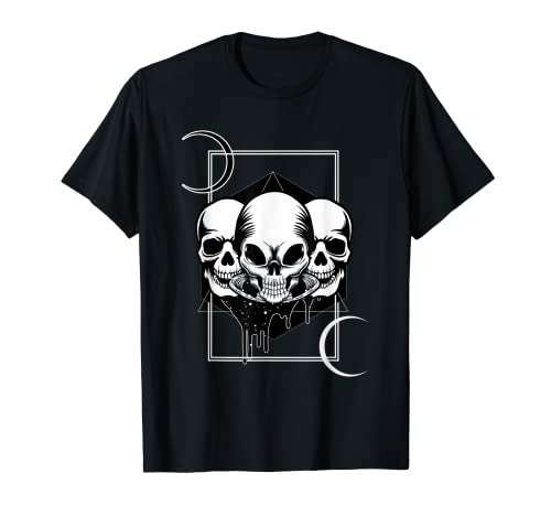 Occult Alien Skull Goth Emo Grunge Aesthetic Ufo Camiseta