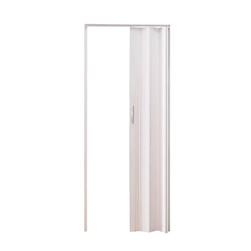 Image of Home White 36inx80in Accordion Closet Doors Interior,PVC Sliding Bifold Doors,Retractable Folding Door for Indoor,Doorway (White,36in*80in)
