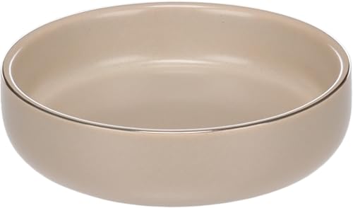 Flamingo Ciotola per Cani e Gatti in Ceramica - Beige - 200 ml - Antiscivolo e Lavabile in Lavastoviglie