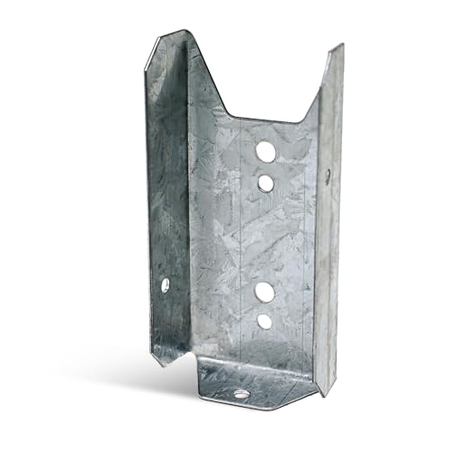 Simpson Strong-Tie FB24Z Fence Rail Bracket - 1-9/16-in. x 3-3/8-in. for 2x4 Lumber Durable ZMAX Galvanized 20-Gauge Steel Construction Versatile Fastener-Ready Design