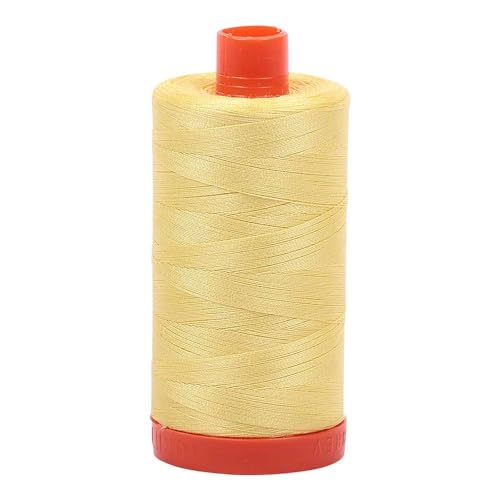 Aurifil hilo algodón 50wt 1422 yd limón miniatura 1