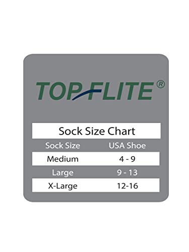 Top Flite Mens Moisture Wicking Seamless Toe Quarter Sport Socks 3 Pair Pack (As1, Alpha, L, Regular, Regular, White, Large) #TOP3