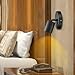 VANoopee Flush Mount LED Ceiling Spotlight Dimmable Adjustable Spotlight Directional Spot Lights Indoor Bright Can Accent Fixture for Living Room - CRI90 Flicker Free 10W 800lm 3000K Black 2 Pack
