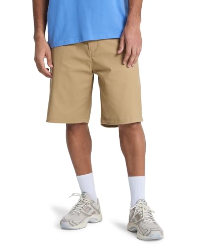 Short Union Regular 20 Quiksilver pour homme en coton beige confortable