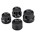 XMMT Black Front+Rear Axle Nut Cover Caps for Harley Sportster XL 883 1200 Models