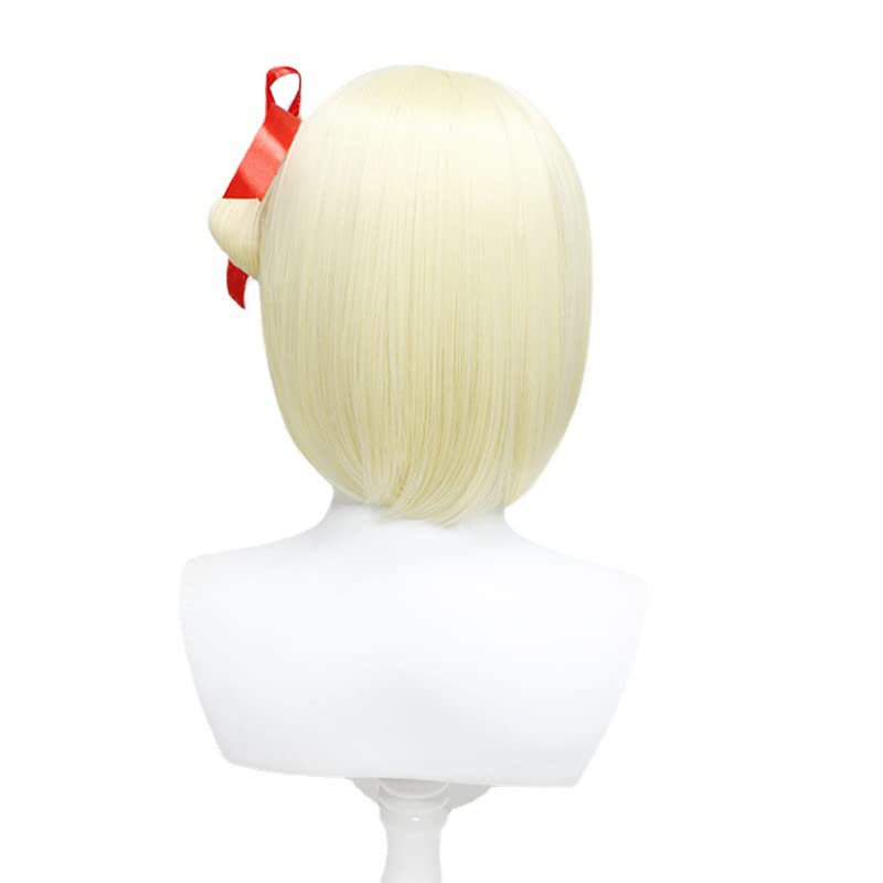 Miniatura 7 de JAMBHALA Pelucas rubias con flequillo para mujer, peluca de pelo sintético natural para niñas, disfraz de anime Cosplay de Halloween