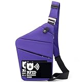 Sacs à bandoulière antivol intelligents pour femme : ces sacs à bandoulière bloquant les RFID protègent les cartes de crédit/passeports avec deux cartes de blocage spéciales contre la numérisation électronique. Le sac de sécurité de voyage pratique o...