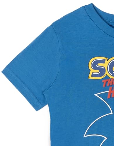 Image of SEGA Sonic the Hedgehog Athletic T-Shirt and Mesh Shorts Outfit Set Toddler to Big Kid Sizes (2T - 18-20)
