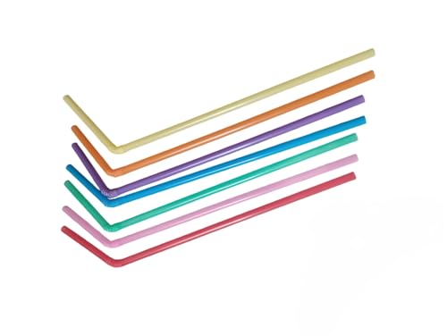 Pitillos plásticos desechables coloridos, pack 100 unidades miniatura 4