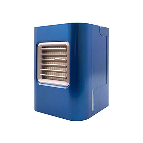 ZCX Mini Aire Acondicionado Mini Aire Acondicionado Ventilador más Agua portátil Aire Acondicionado refrigerador de Aire USB hogar Micro Ventilador Aires acondicionados móviles (Color : Blue)